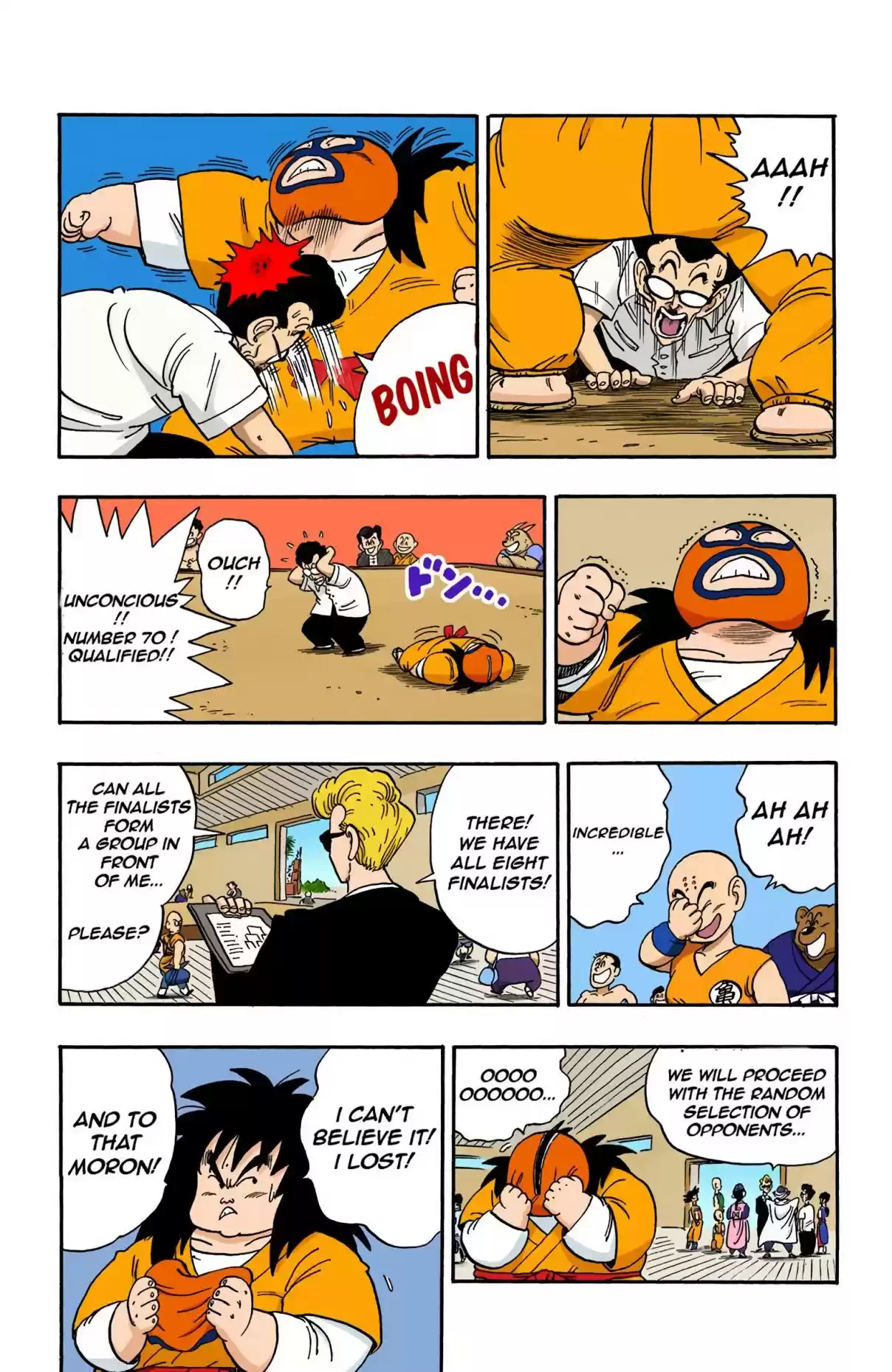 Dragon Ball Digital Colored Comics Vol. 14 Ch. 168 The 8 Finalists