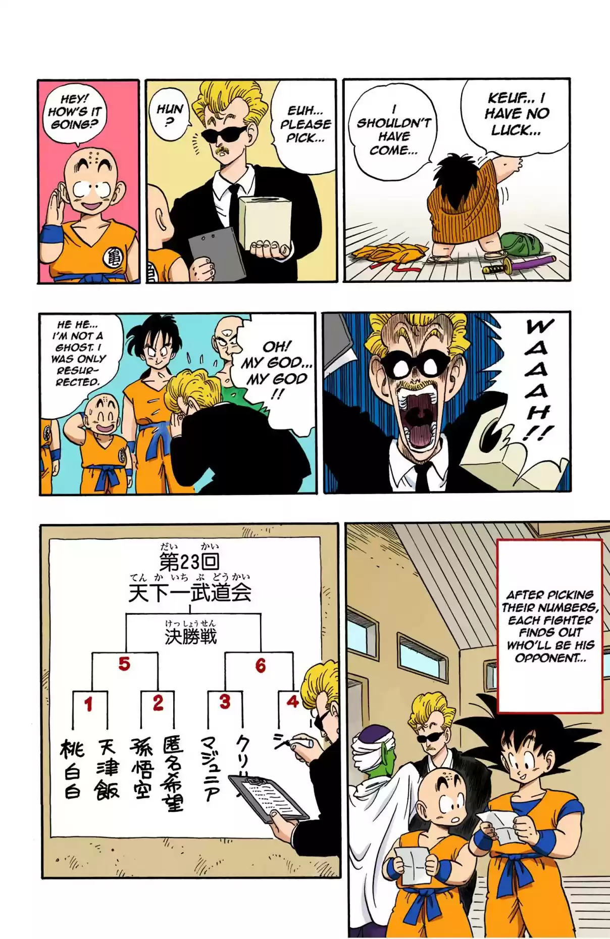 Dragon Ball Digital Colored Comics Vol. 14 Ch. 168 The 8 Finalists