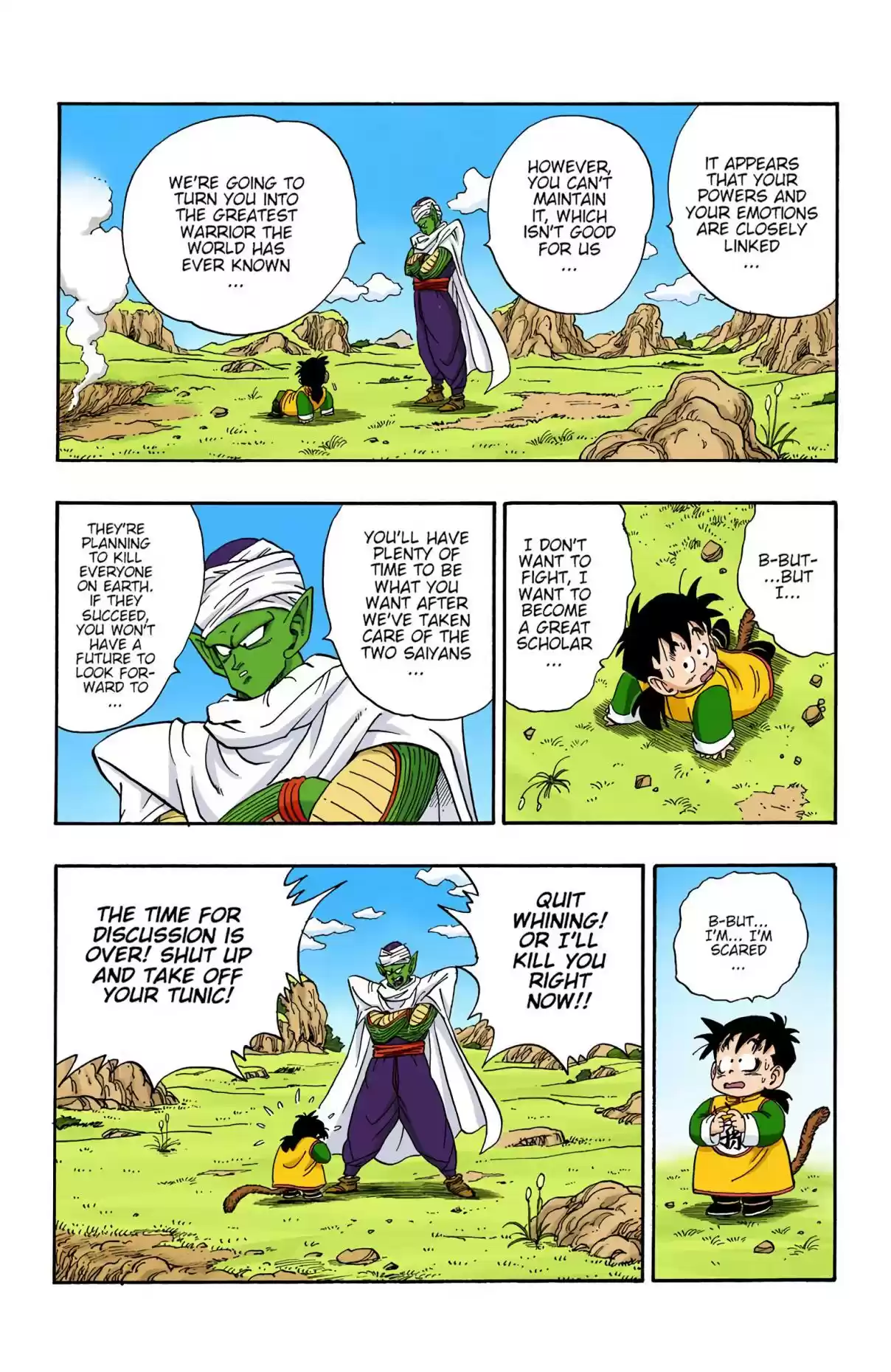 Dragon Ball Digital Colored Comics Vol. 17 Ch. 206 Gohan and Piccolo