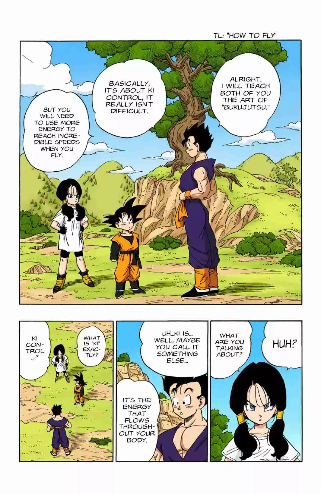 Dragon Ball Digital Colored Comics Vol. 36 Ch. 428 Videl San Takes flight