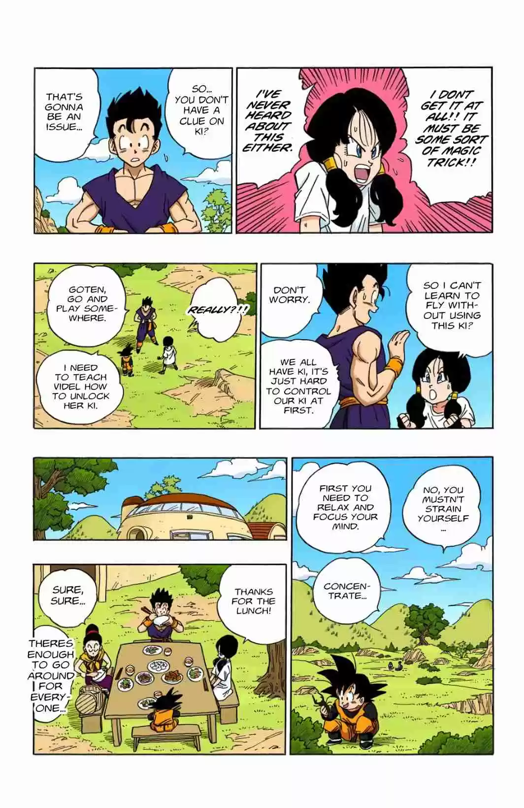 Dragon Ball Digital Colored Comics Vol. 36 Ch. 428 Videl San Takes flight