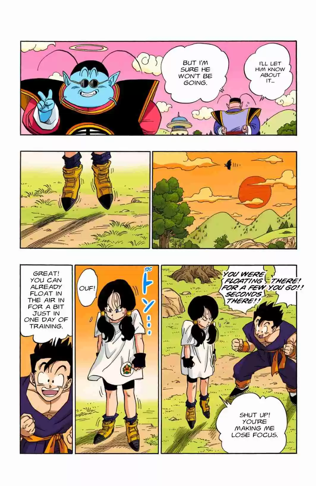 Dragon Ball Digital Colored Comics Vol. 36 Ch. 428 Videl San Takes flight