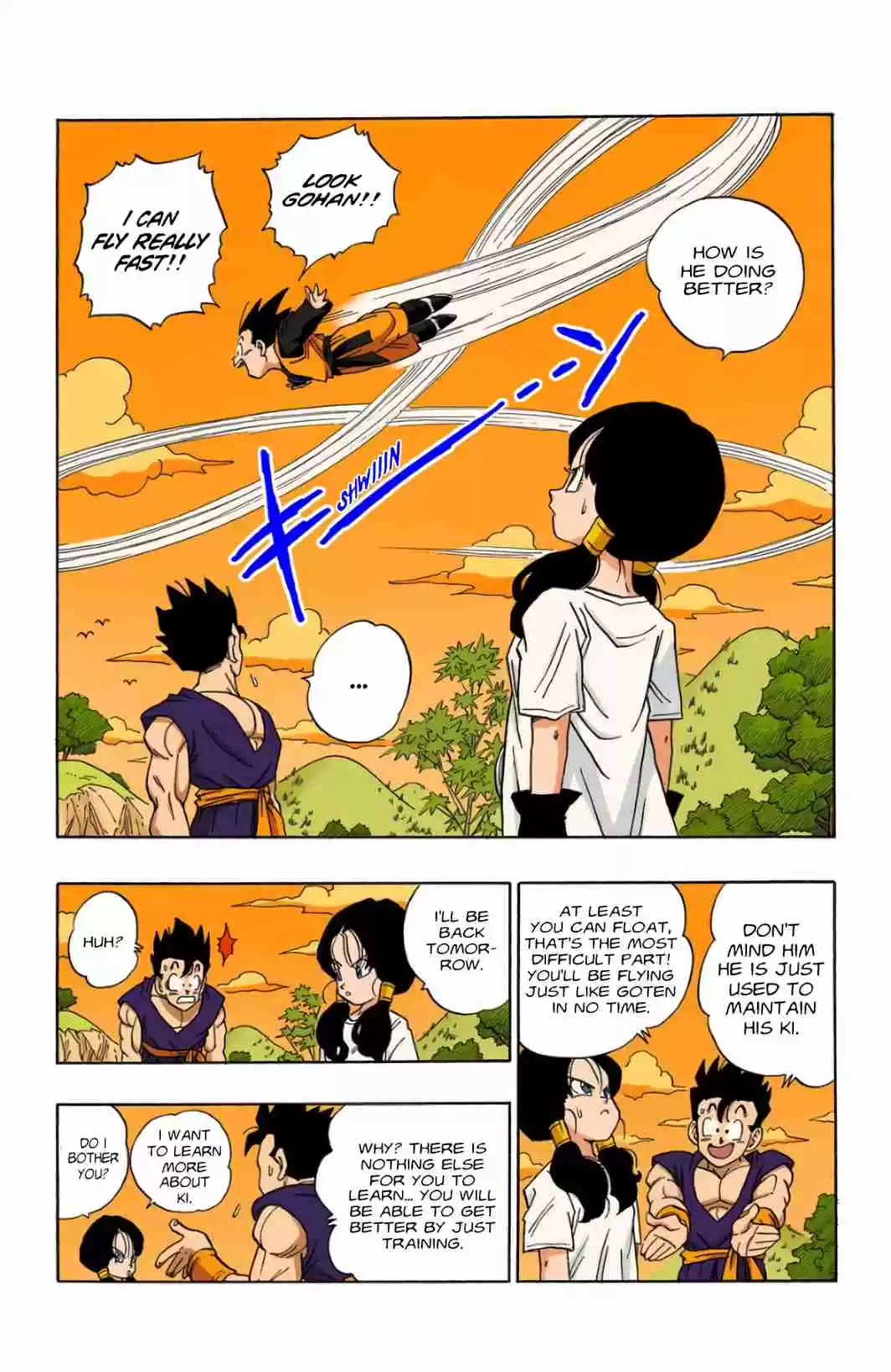Dragon Ball Digital Colored Comics Vol. 36 Ch. 428 Videl San Takes flight