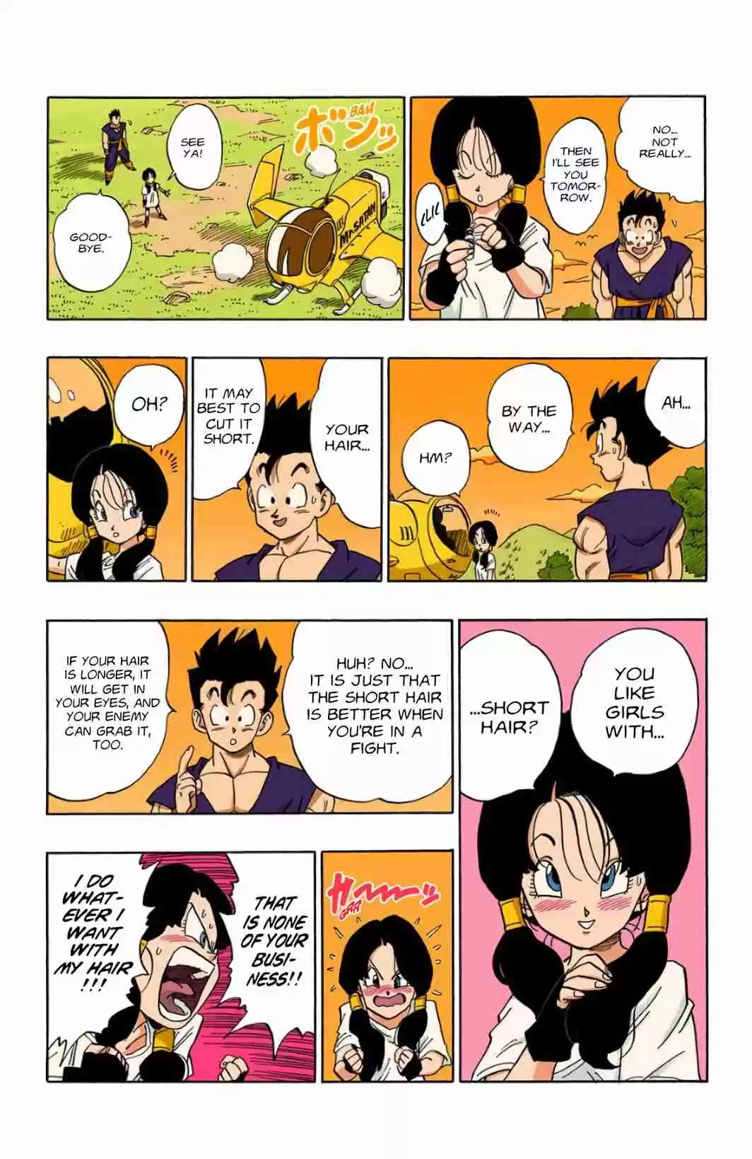 Dragon Ball Digital Colored Comics Vol. 36 Ch. 428 Videl San Takes flight