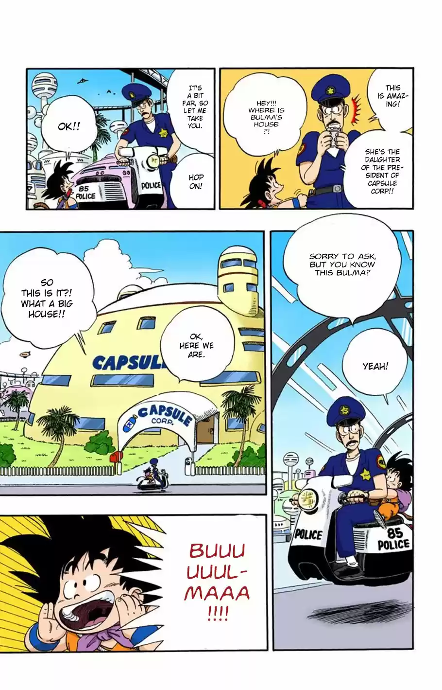 Dragon Ball Digital Colored Comics Vol. 6 Ch. 68 Bulma's House in West City