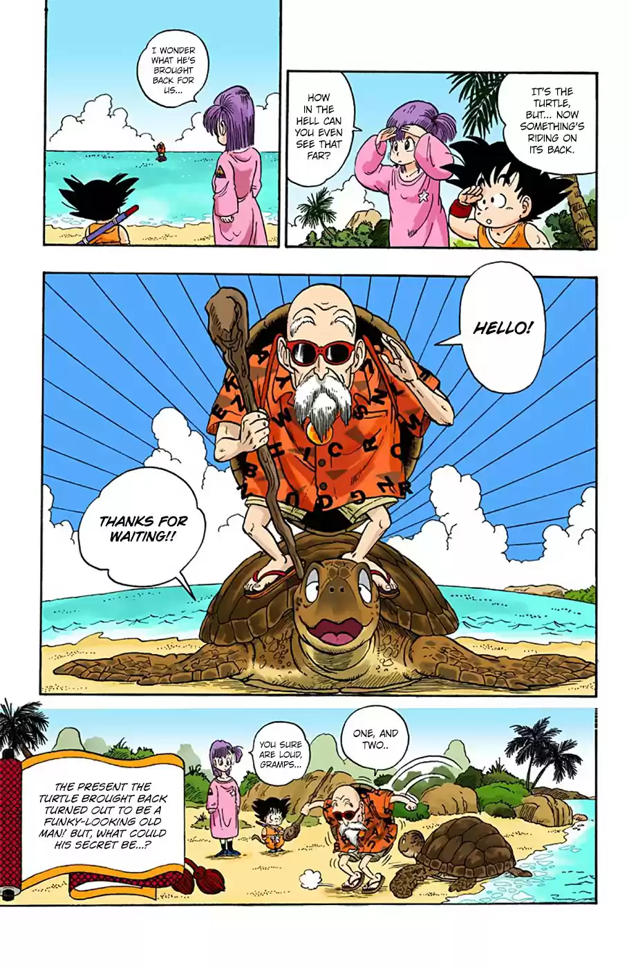 Dragon Ball Full Color Edition Vol. 1 Ch. 3 Goku Runs to the Beach