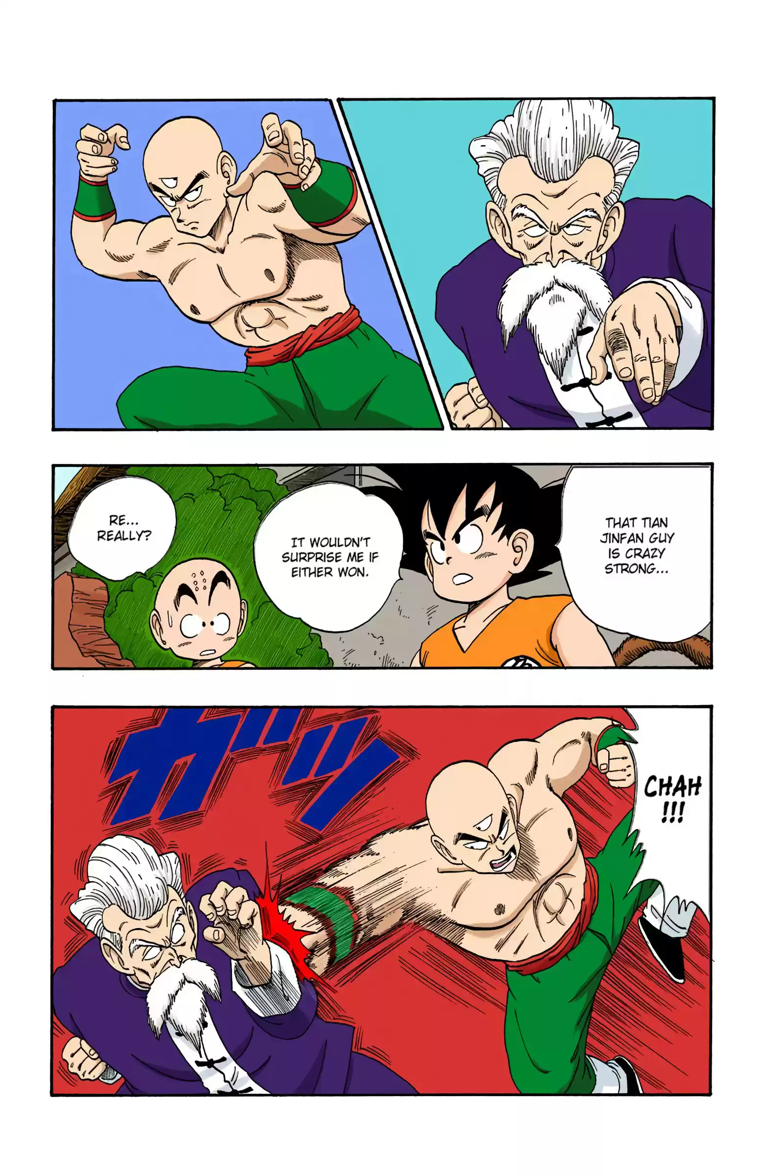 Dragon Ball - Full Color Edition Vol.10 Chapter 123: Tien Vs. Jackie Chun