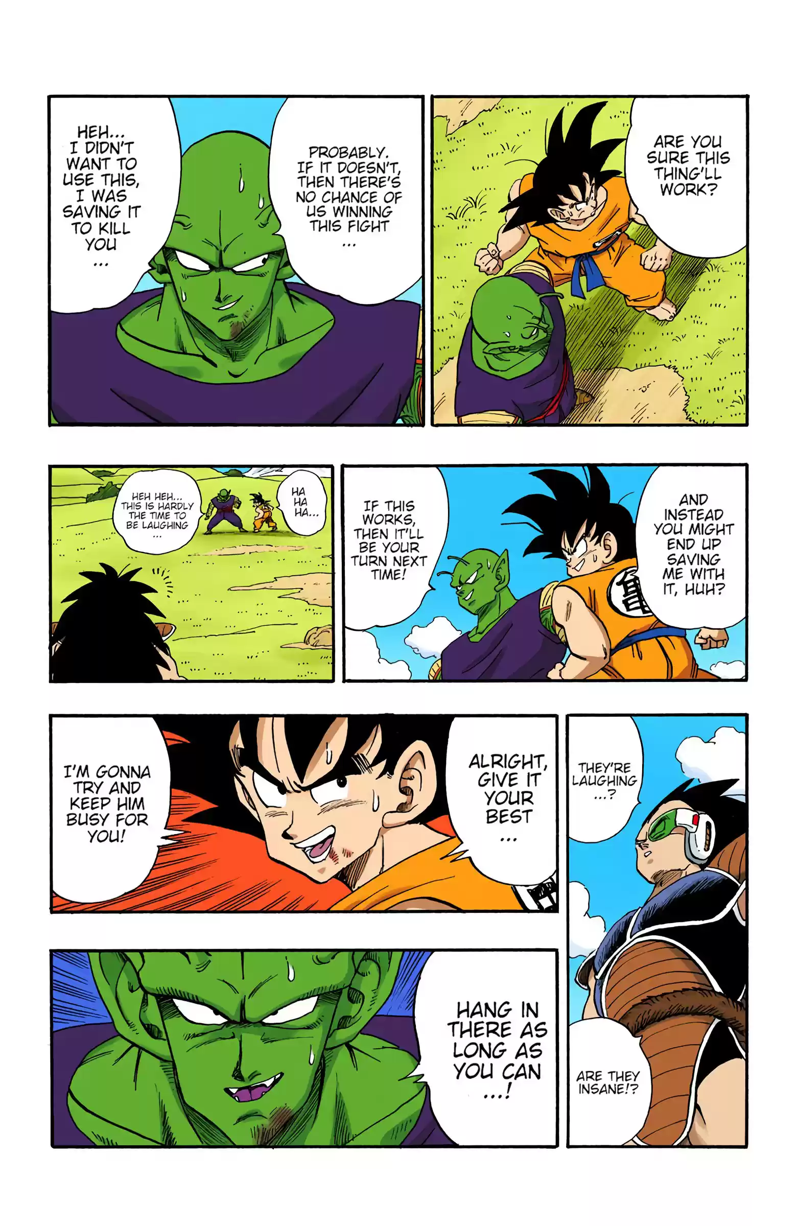 Dragon Ball - Full Color Edition Vol.17 Chapter 201: Piccolo's Farewell To Arms!?