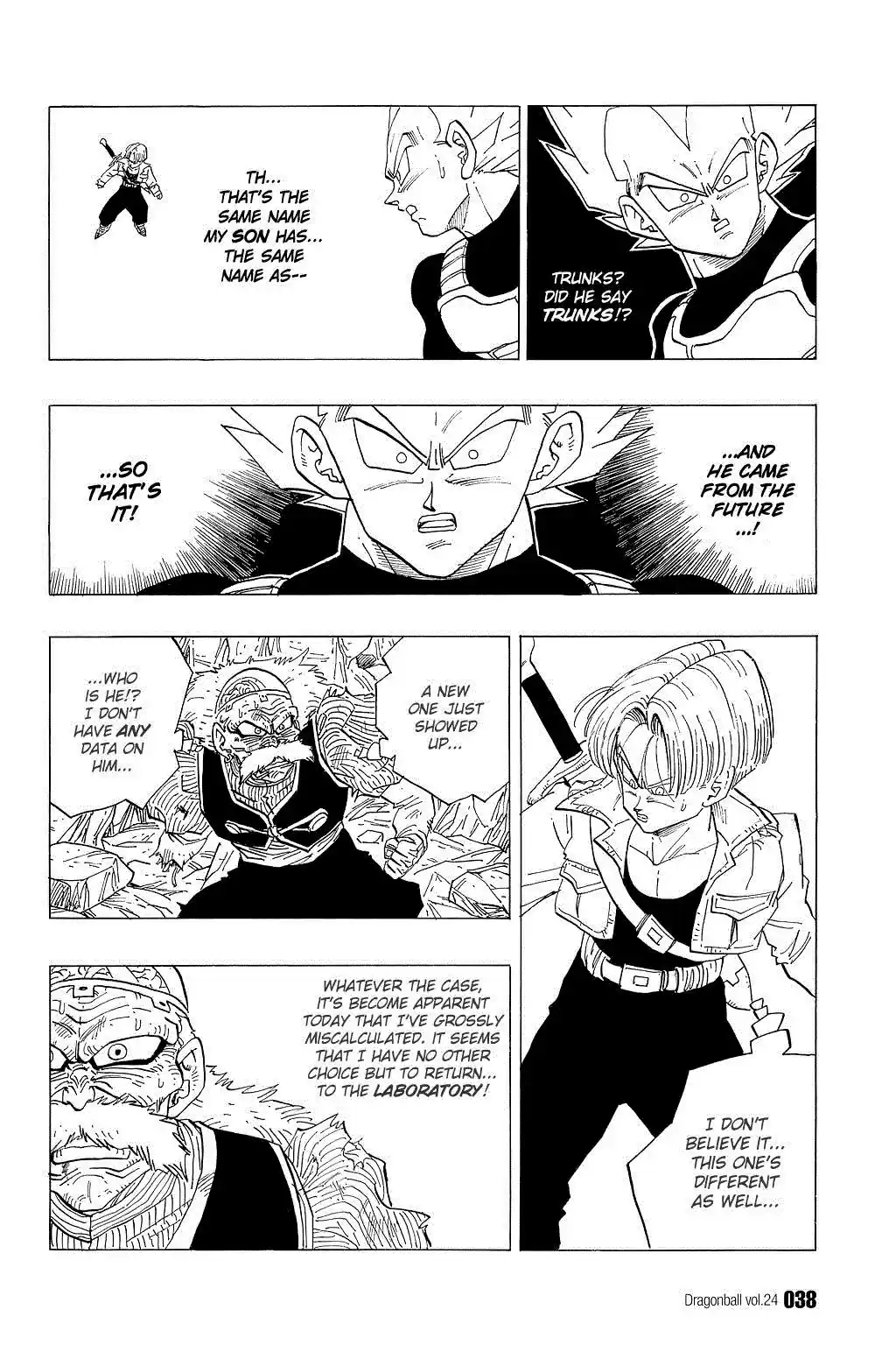 Dragon Ball Vol. 29 Ch. 347 Trunks' Suspicion