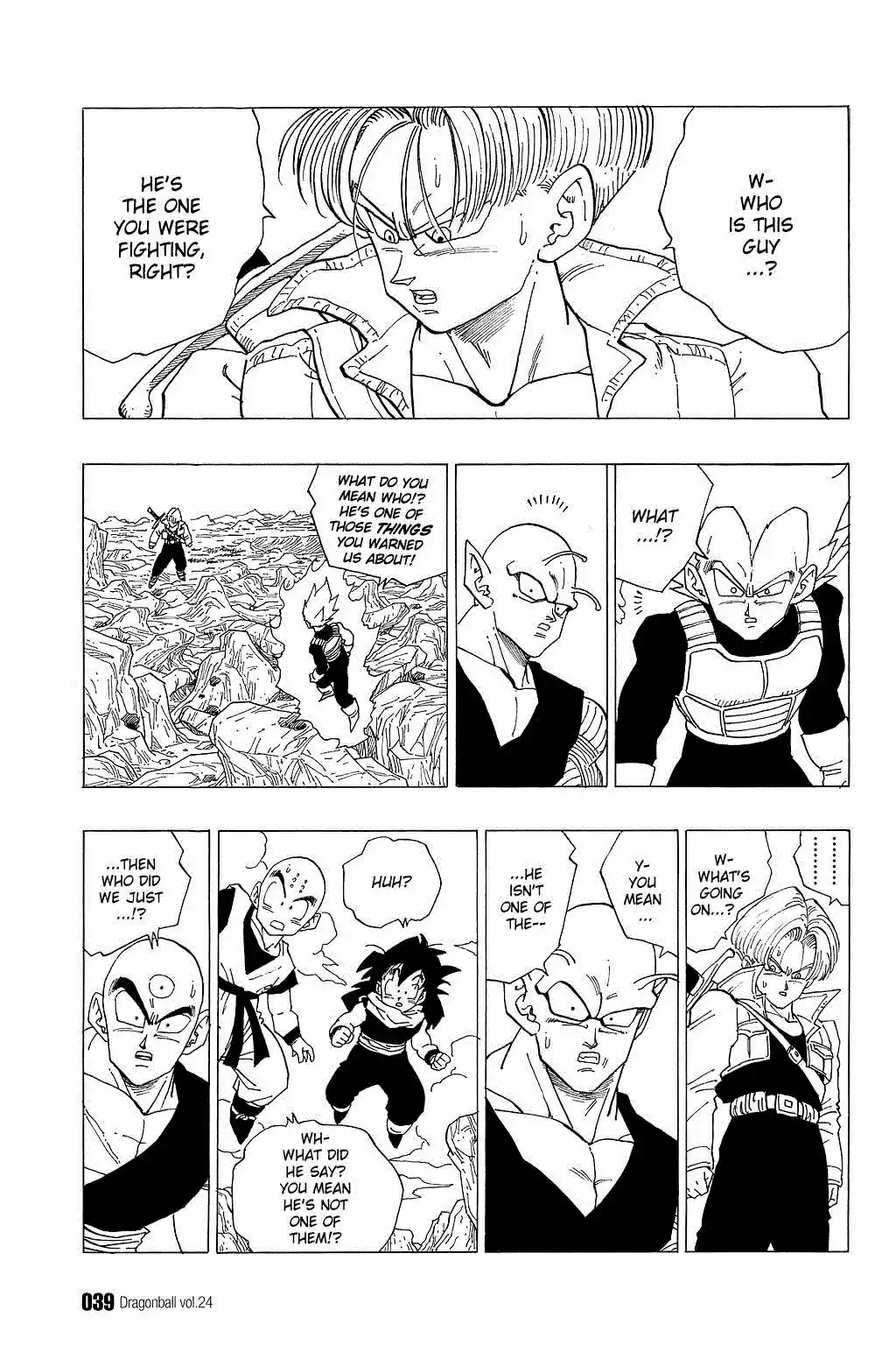 Dragon Ball Vol. 29 Ch. 347 Trunks' Suspicion
