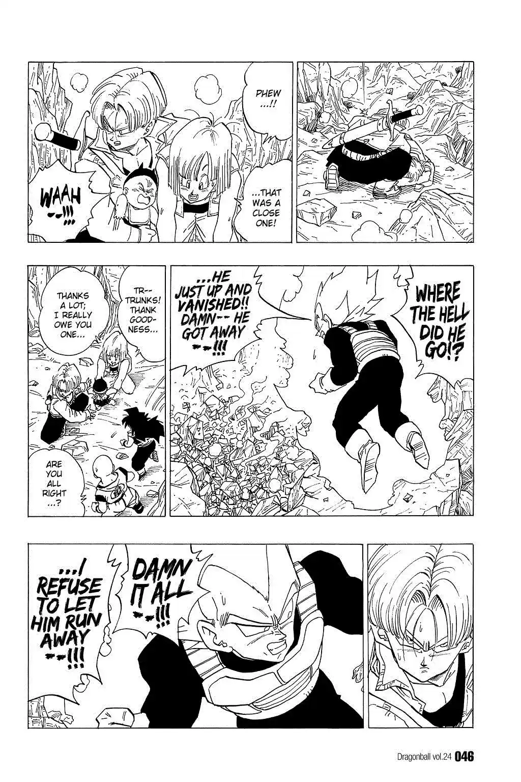 Dragon Ball Vol. 29 Ch. 347 Trunks' Suspicion
