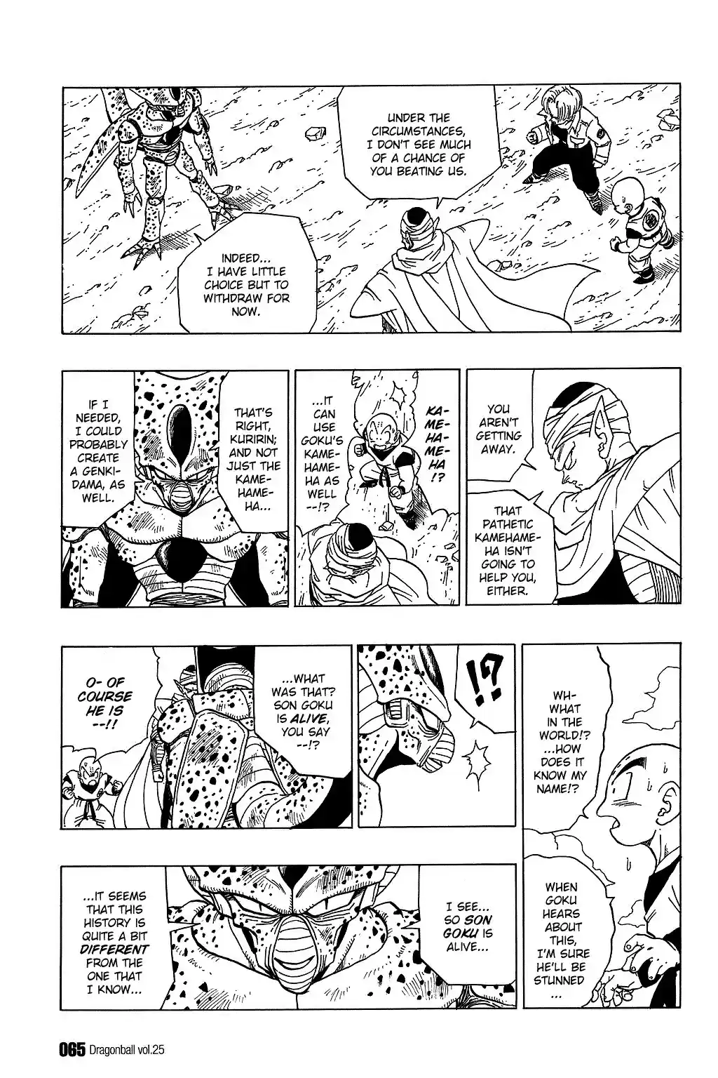 Dragon Ball Vol. 31 Ch. 364 Cell Laughs Last
