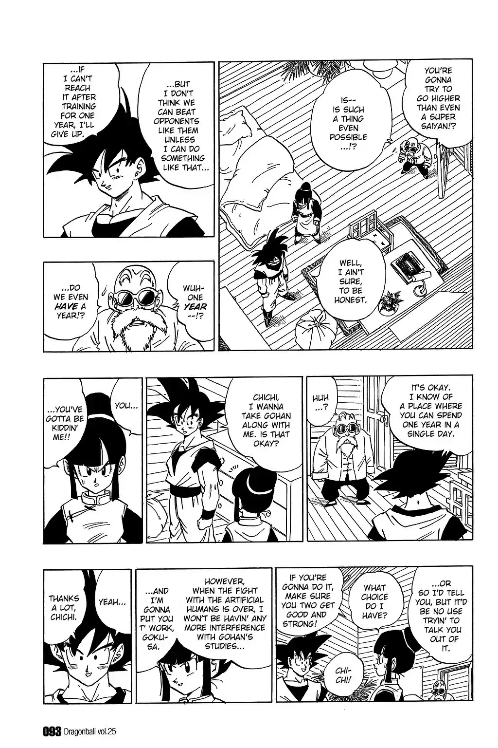 Dragon Ball Vol. 31 Ch. 366 The Super Saiyans' Training
