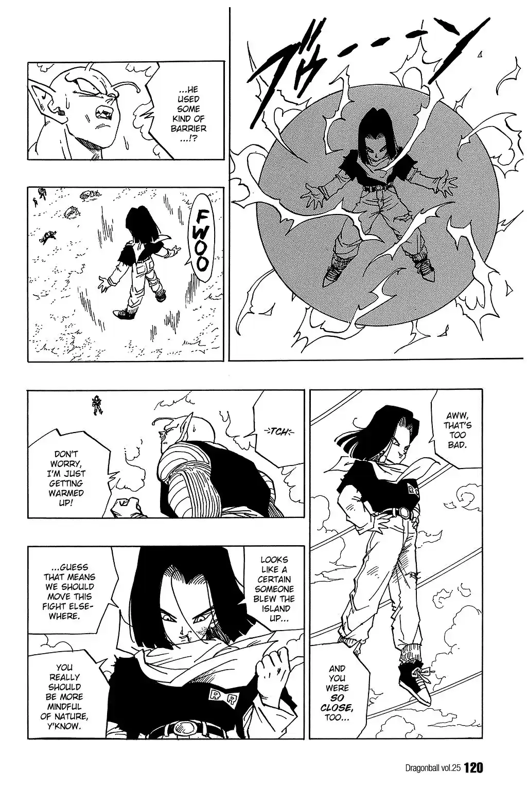 Dragon Ball Vol. 31 Ch. 367 Piccolo vs. Android 17
