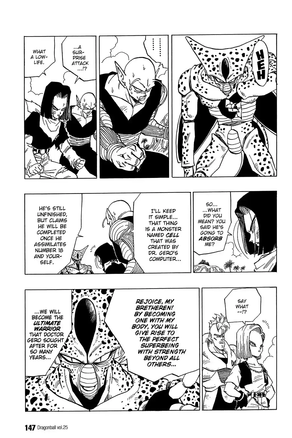 Dragon Ball Vol. 31 Ch. 369 Cell vs. the Androids