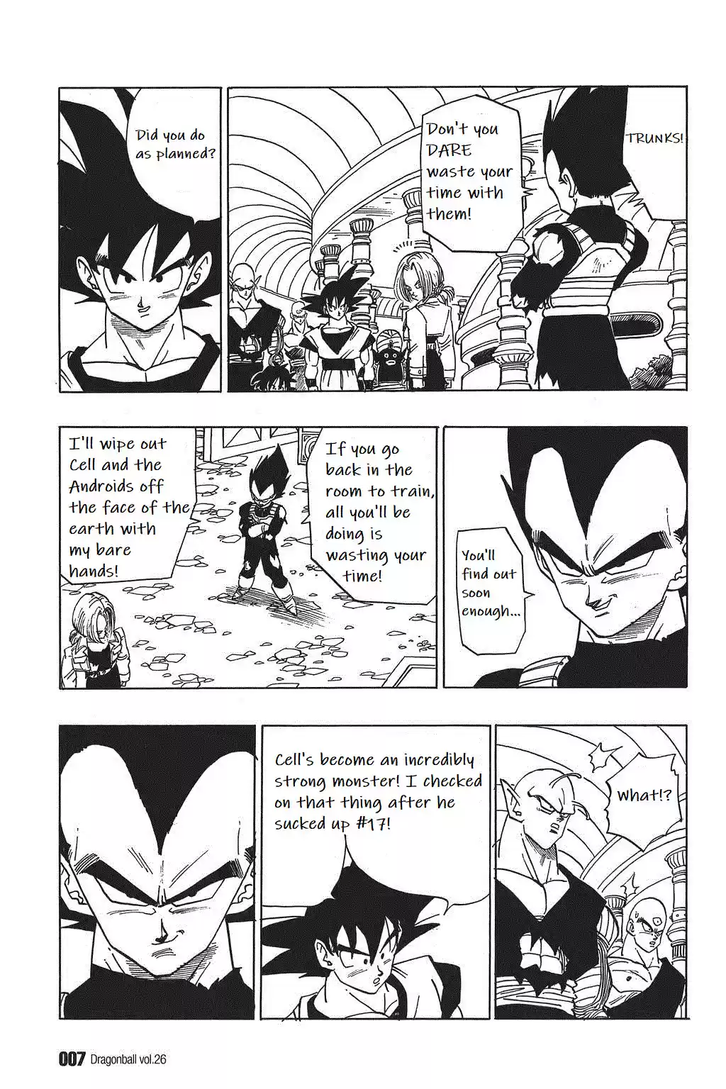 Dragon Ball Vol. 32 Ch. 375 Vegeta and Trunks Emerge