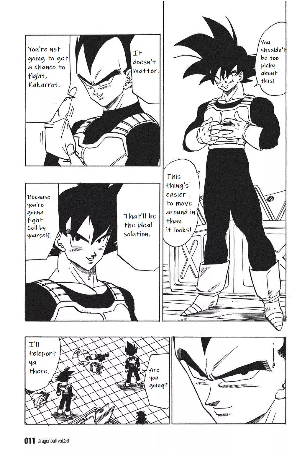 Dragon Ball Vol. 32 Ch. 375 Vegeta and Trunks Emerge