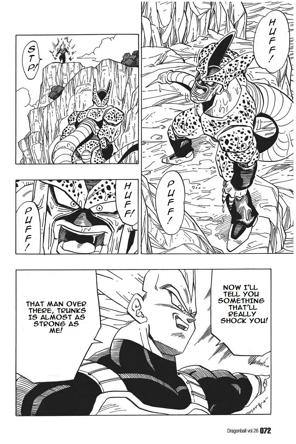 Dragon Ball Vol. 32 Ch. 379 Interrupted!? Cell's Perfect Form
