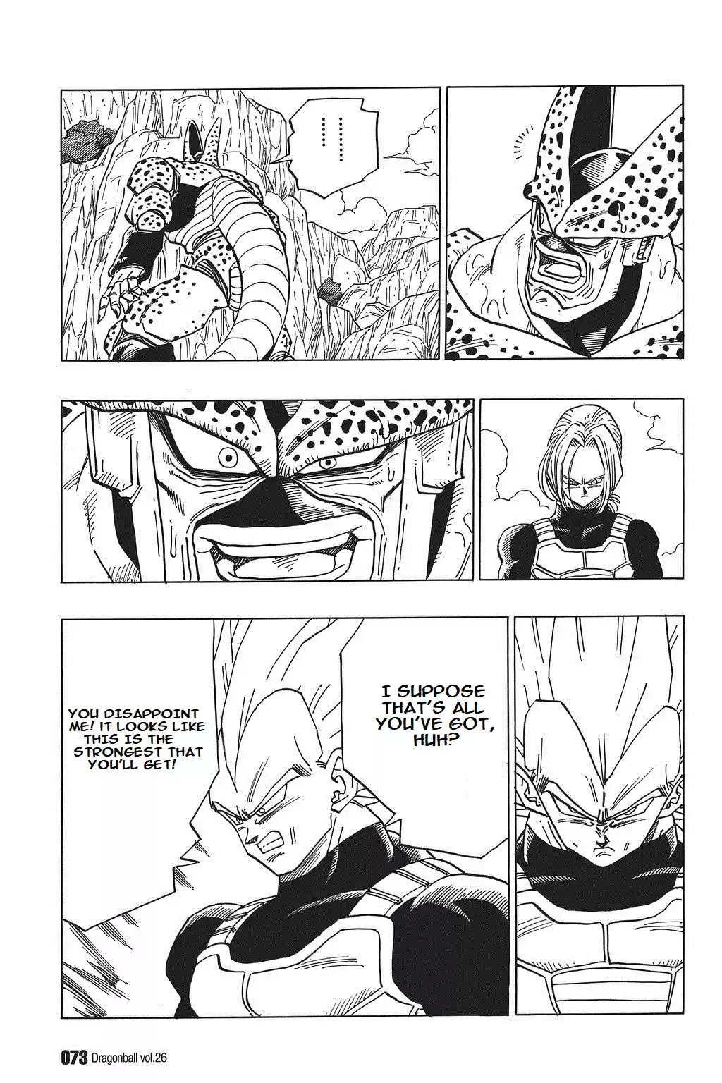 Dragon Ball Vol. 32 Ch. 379 Interrupted!? Cell's Perfect Form