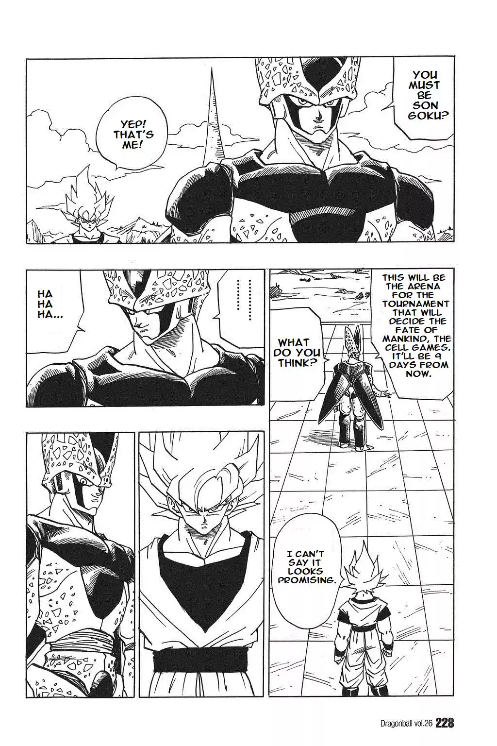 Dragon Ball Vol. 33 Ch. 390 Goku and Gohan Emerge