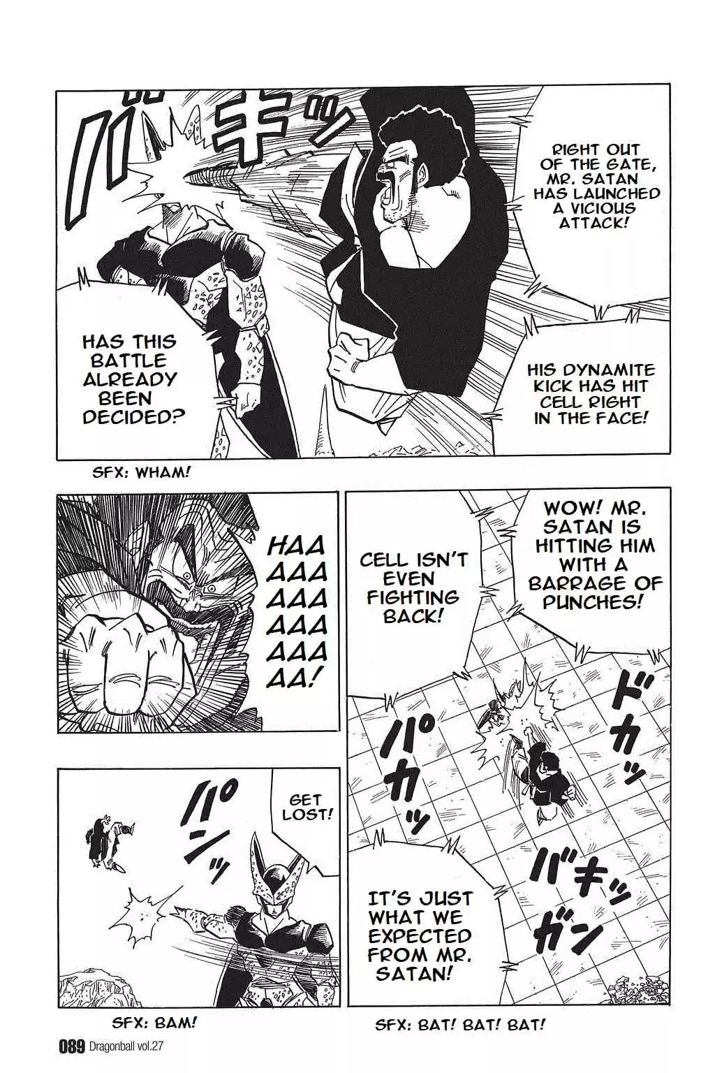 Dragon Ball Vol. 33 Ch. 396 The Cell Games' Dead Weight!?