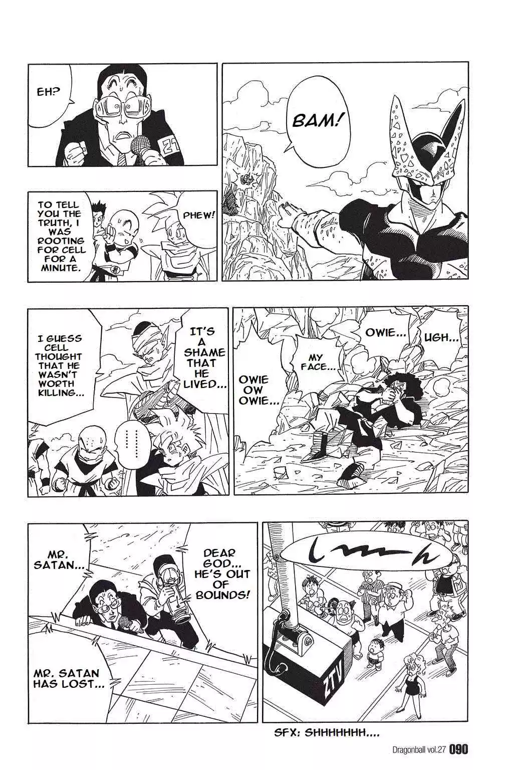 Dragon Ball Vol. 33 Ch. 396 The Cell Games' Dead Weight!?