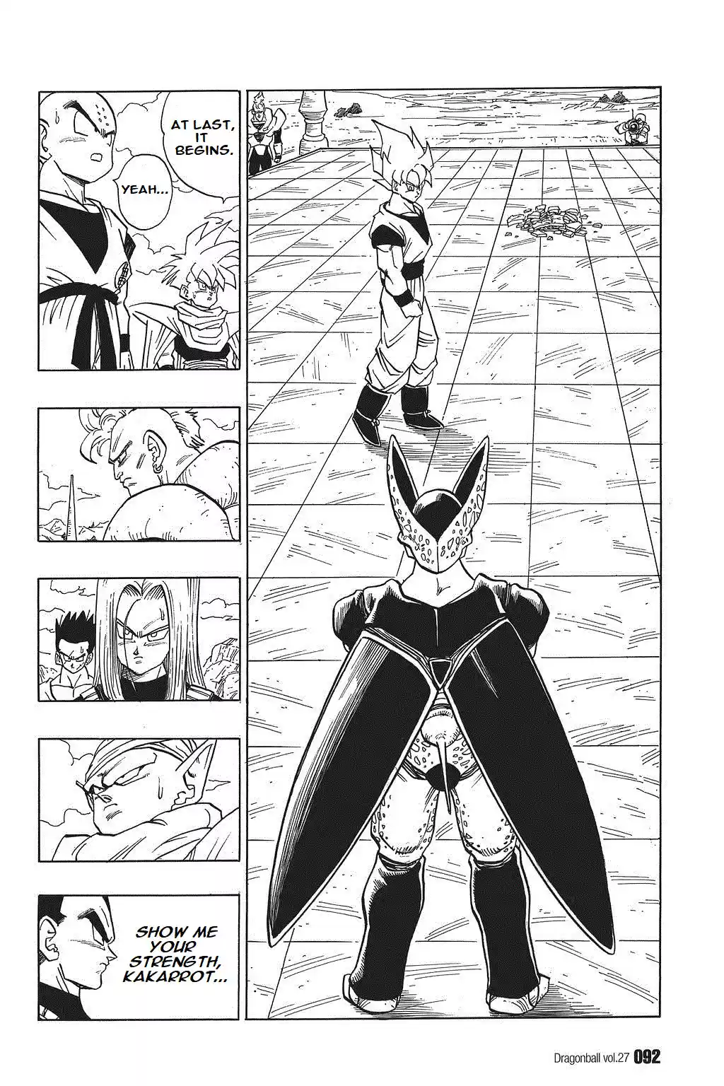 Dragon Ball Vol. 34 Ch. 397 Cell vs. Son Goku!!