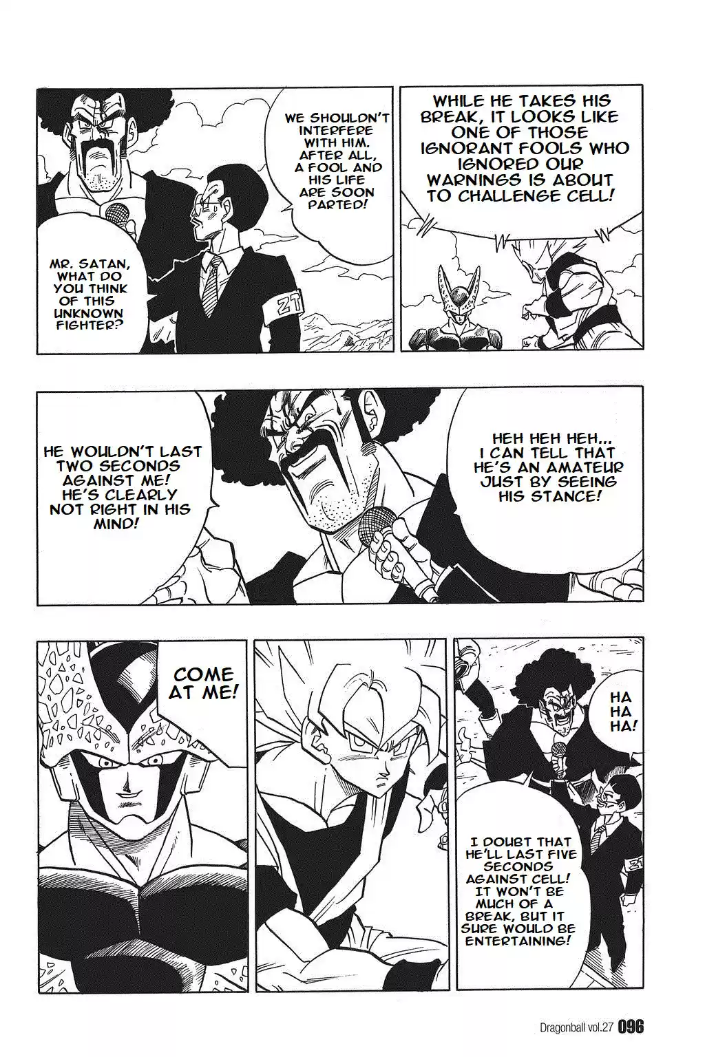 Dragon Ball Vol. 34 Ch. 397 Cell vs. Son Goku!!