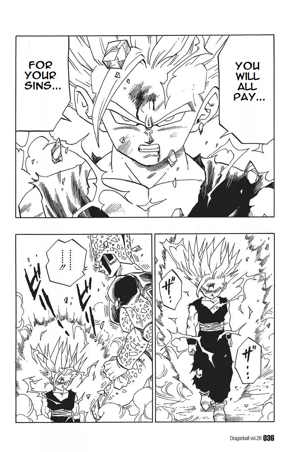 Dragon Ball Vol. 34 Ch. 408 Son Gohan Explodes!!