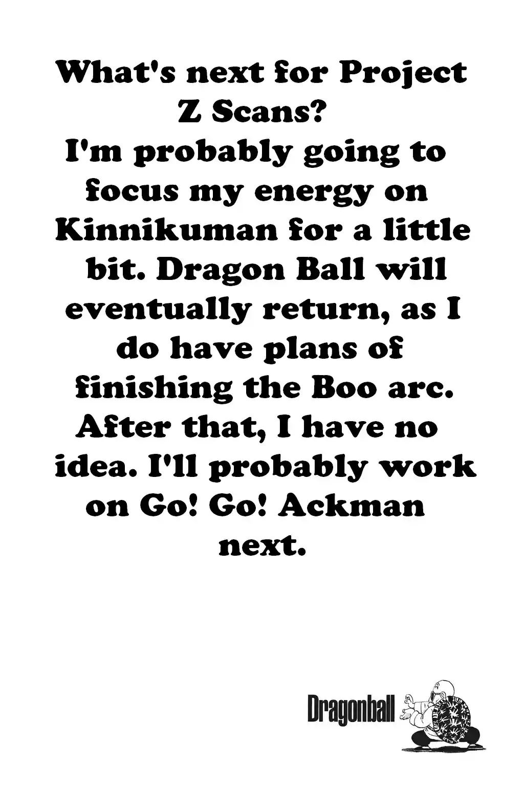 Dragon Ball Vol. 35 Ch. 420 Peace for the Future...