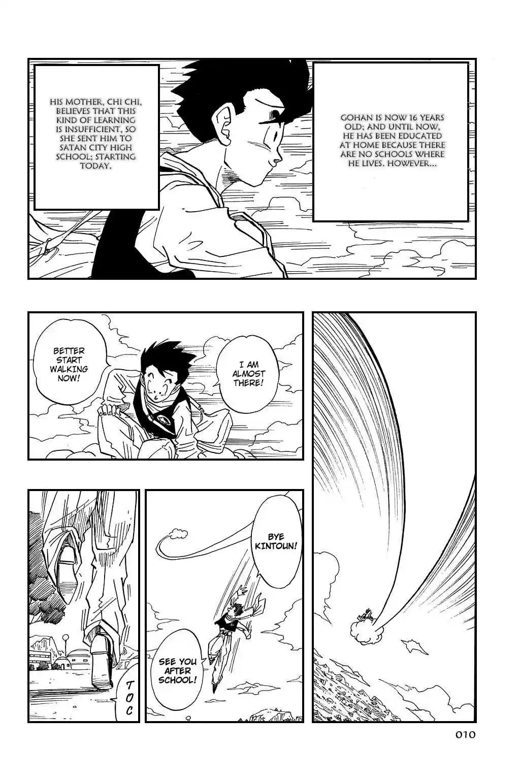 Dragon Ball Vol. 36 Ch. 421 Satan City's High School