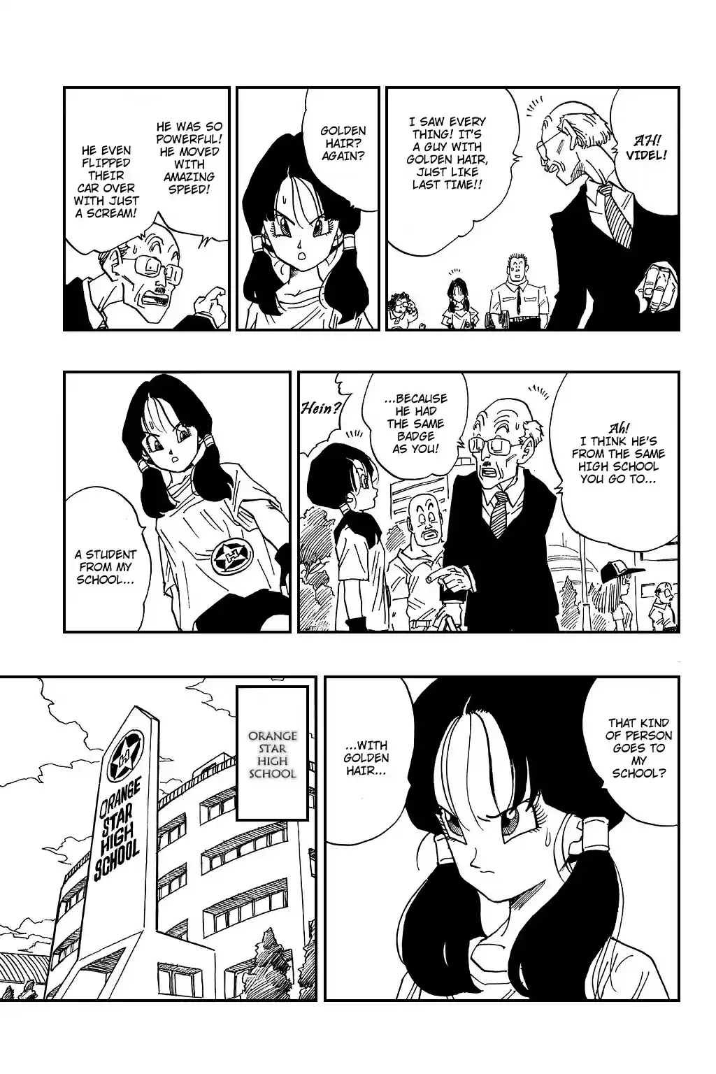 Dragon Ball Vol. 36 Ch. 421 Satan City's High School