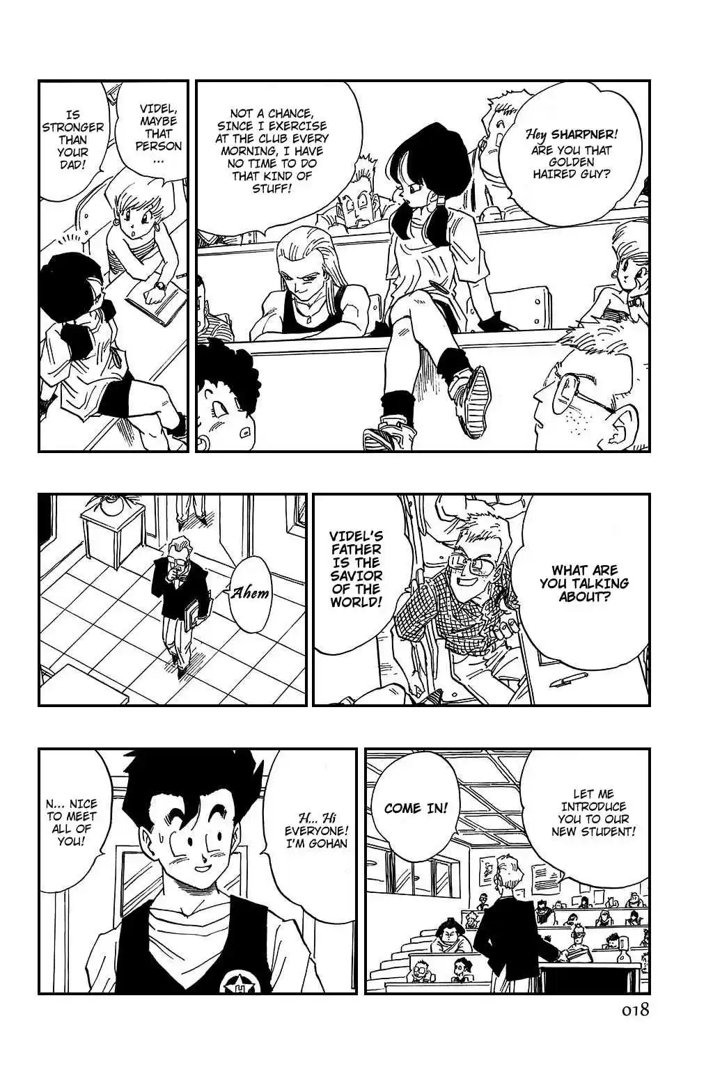 Dragon Ball Vol. 36 Ch. 421 Satan City's High School