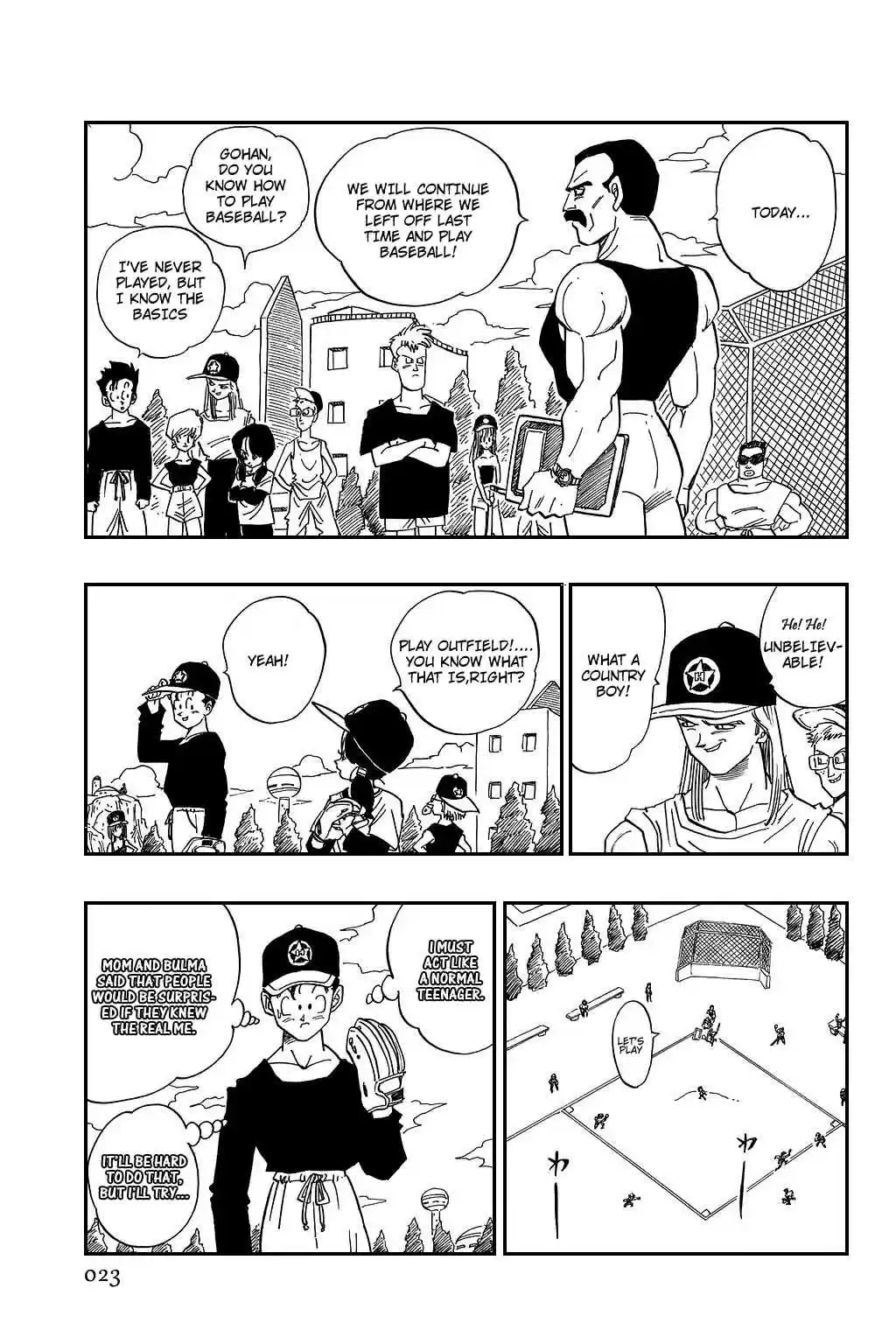 Dragon Ball Vol. 36 Ch. 422 Gohan, Very Tired