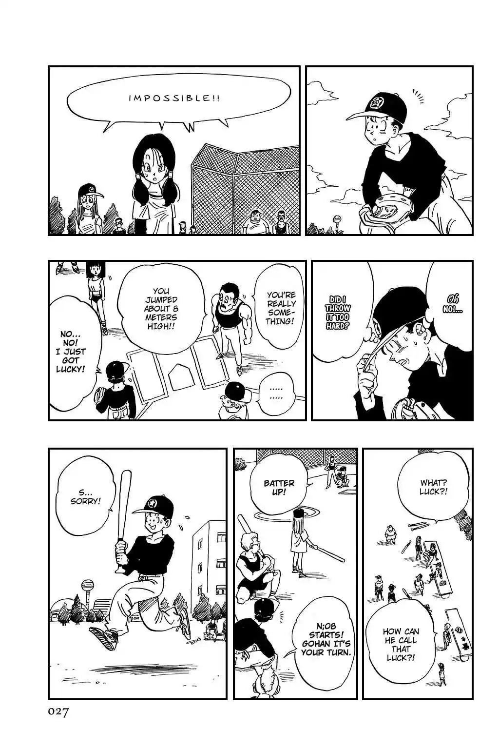 Dragon Ball Vol. 36 Ch. 422 Gohan, Very Tired