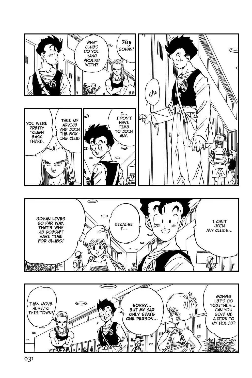 Dragon Ball Vol. 36 Ch. 422 Gohan, Very Tired