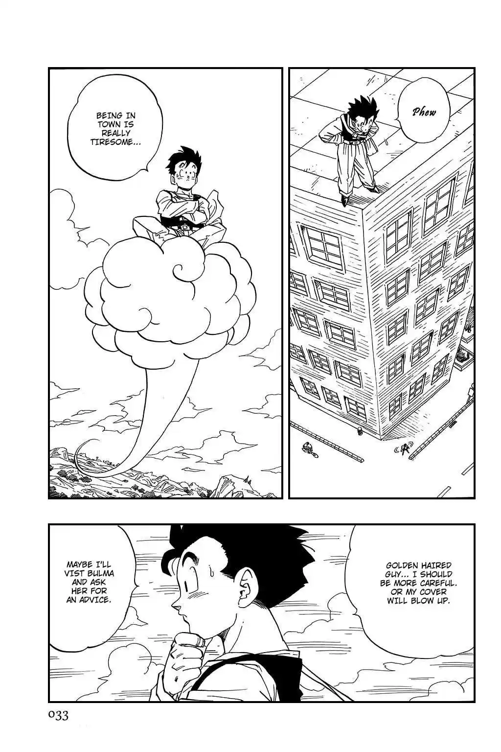 Dragon Ball Vol. 36 Ch. 422 Gohan, Very Tired
