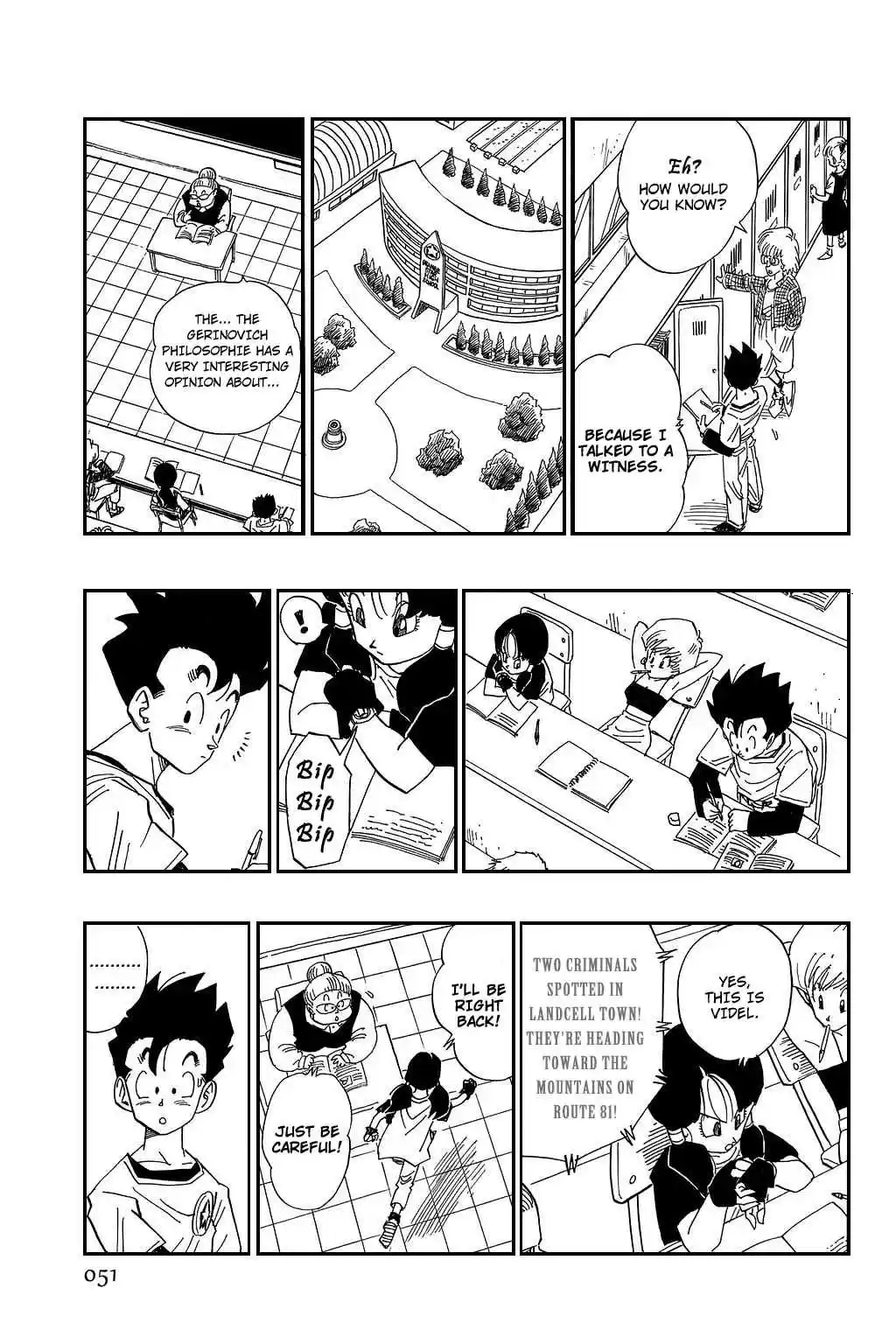 Dragon Ball Vol. 36 Ch. 424 Videl Emergency Dispatch!!
