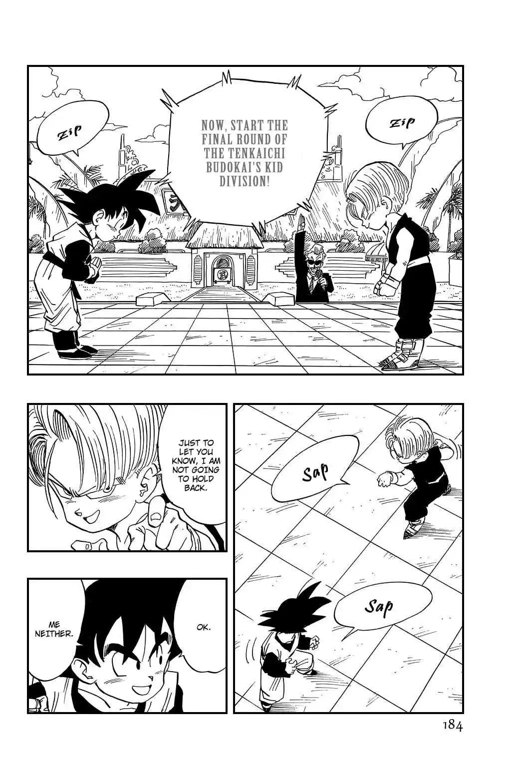 Dragon Ball Vol. 37 Ch. 433 Trunks vs Son Goten