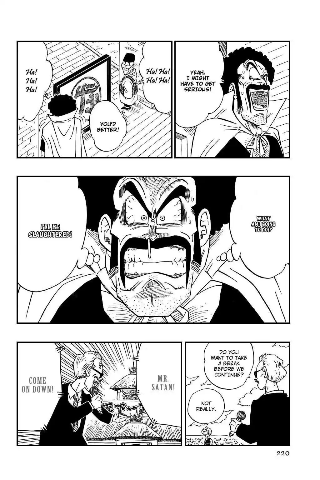 Dragon Ball Vol. 37 Ch. 436 Mister Satan's Got Some Balls!
