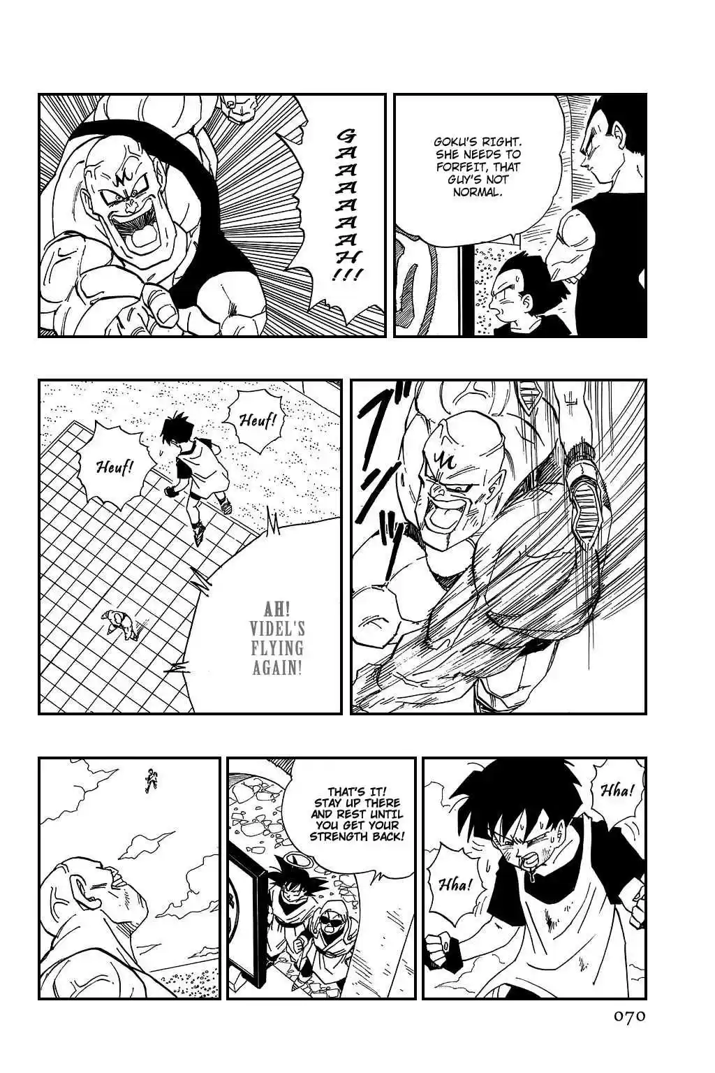 Dragon Ball Vol. 37 Ch. 441 Videl is Worn Ragged