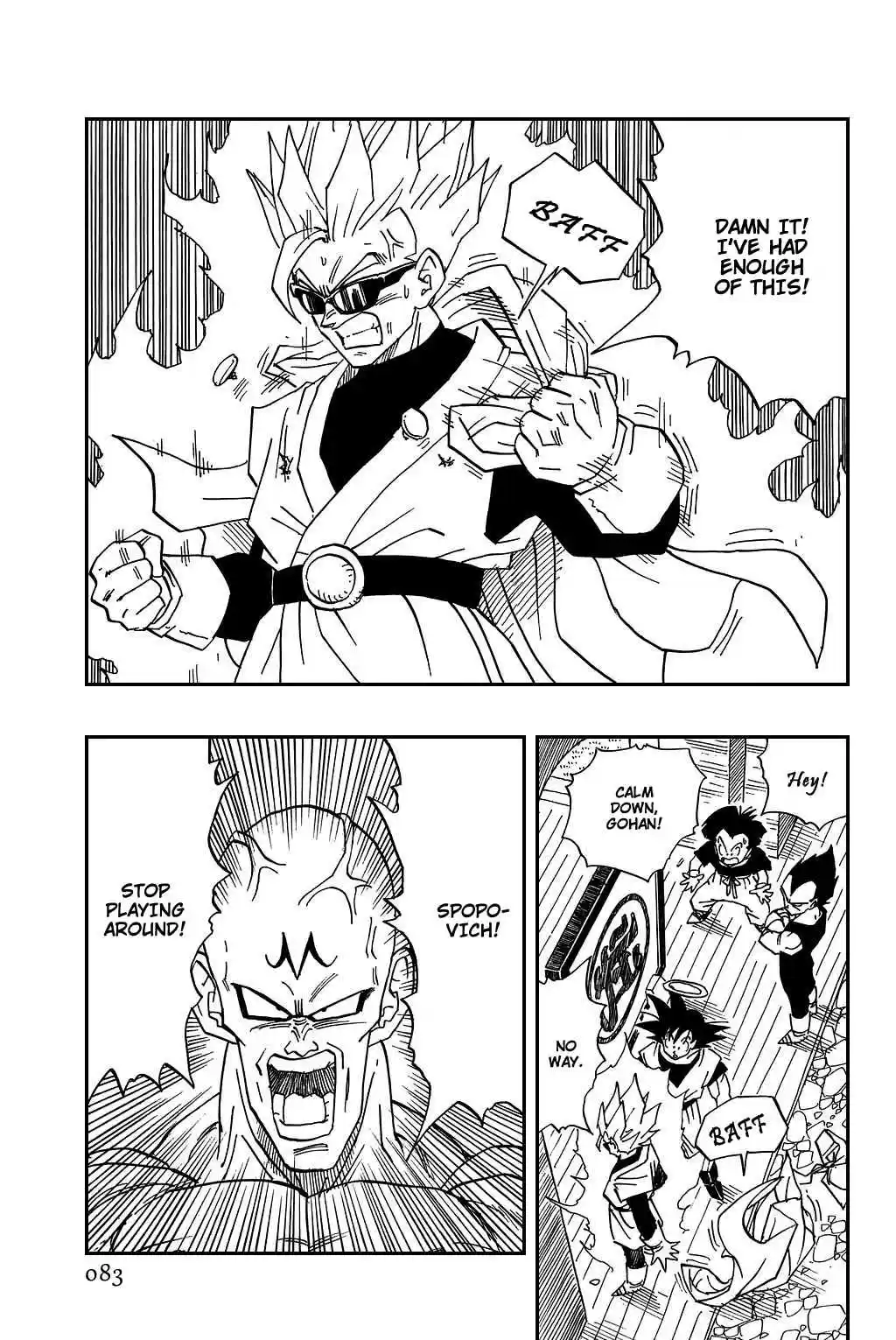 Dragon Ball Vol. 37 Ch. 442 Gohan Gets Angry!!