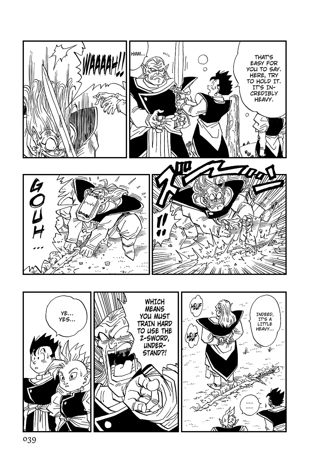 Dragon Ball Vol. 39 Ch. 472 The Z Sword