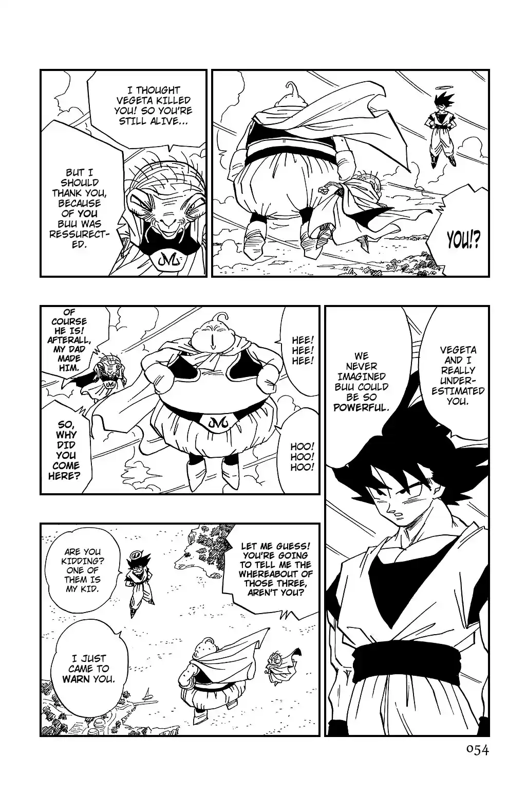 Dragon Ball Vol. 40 Ch. 473 Son Goku Contacts Majin Buu!