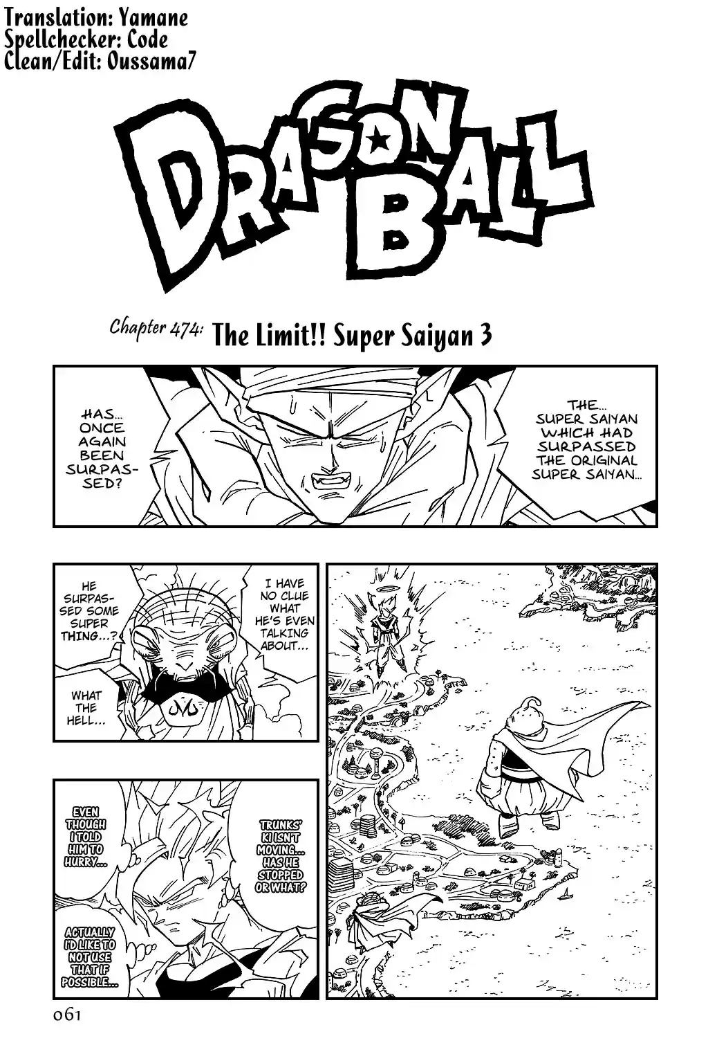 Dragon Ball Vol. 40 Ch. 474 The Limit!! Super Saiyan 3