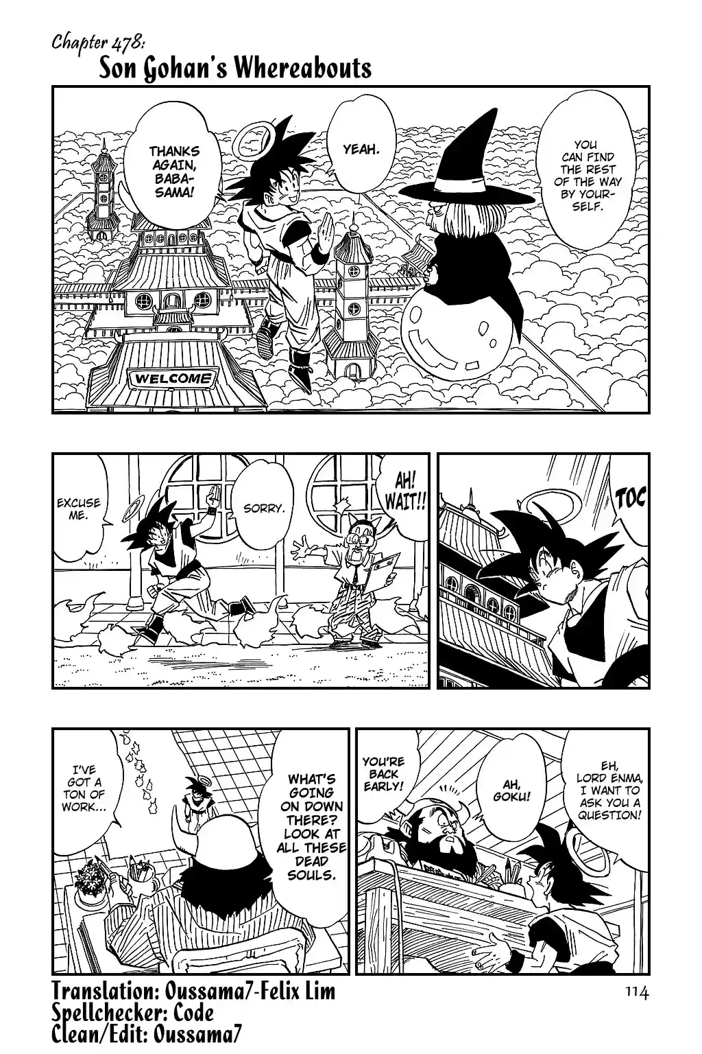 Dragon Ball Vol. 40 Ch. 478 Son Gohan's Whereabouts