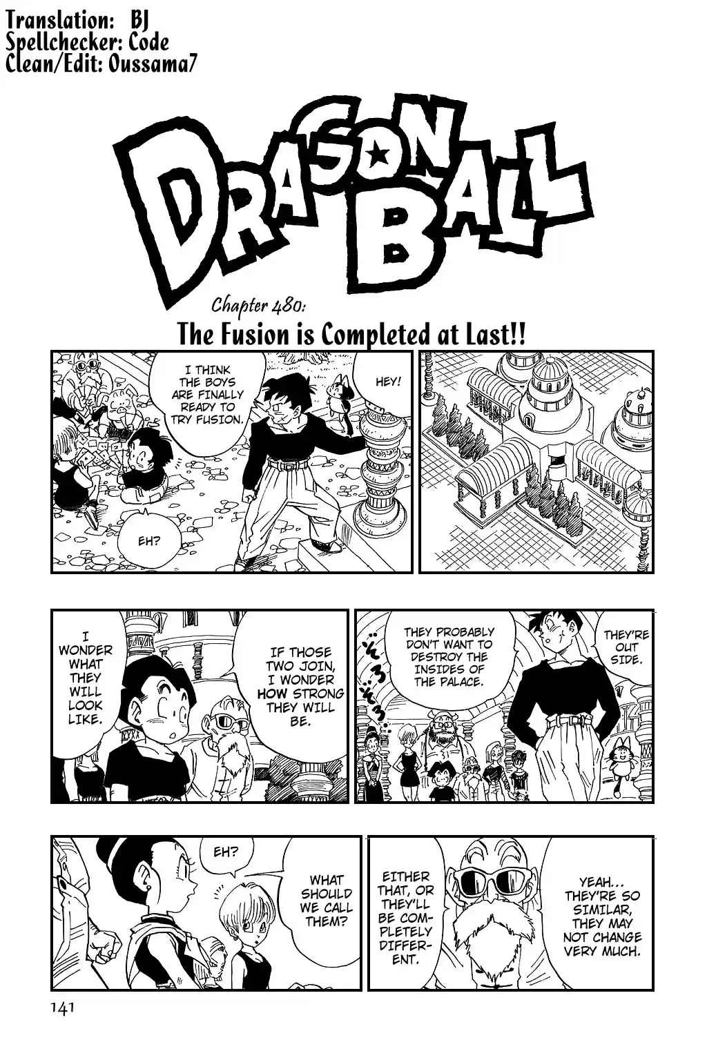 Dragon Ball Vol. 40 Ch. 480 The Fusion is Completed at Last!!
