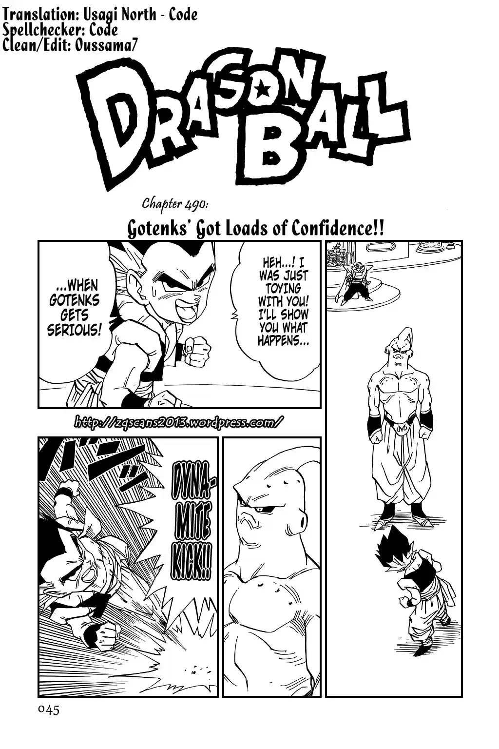 Dragon Ball Vol. 40 Ch. 490 Gotenks' Got Loads of Confidence!!
