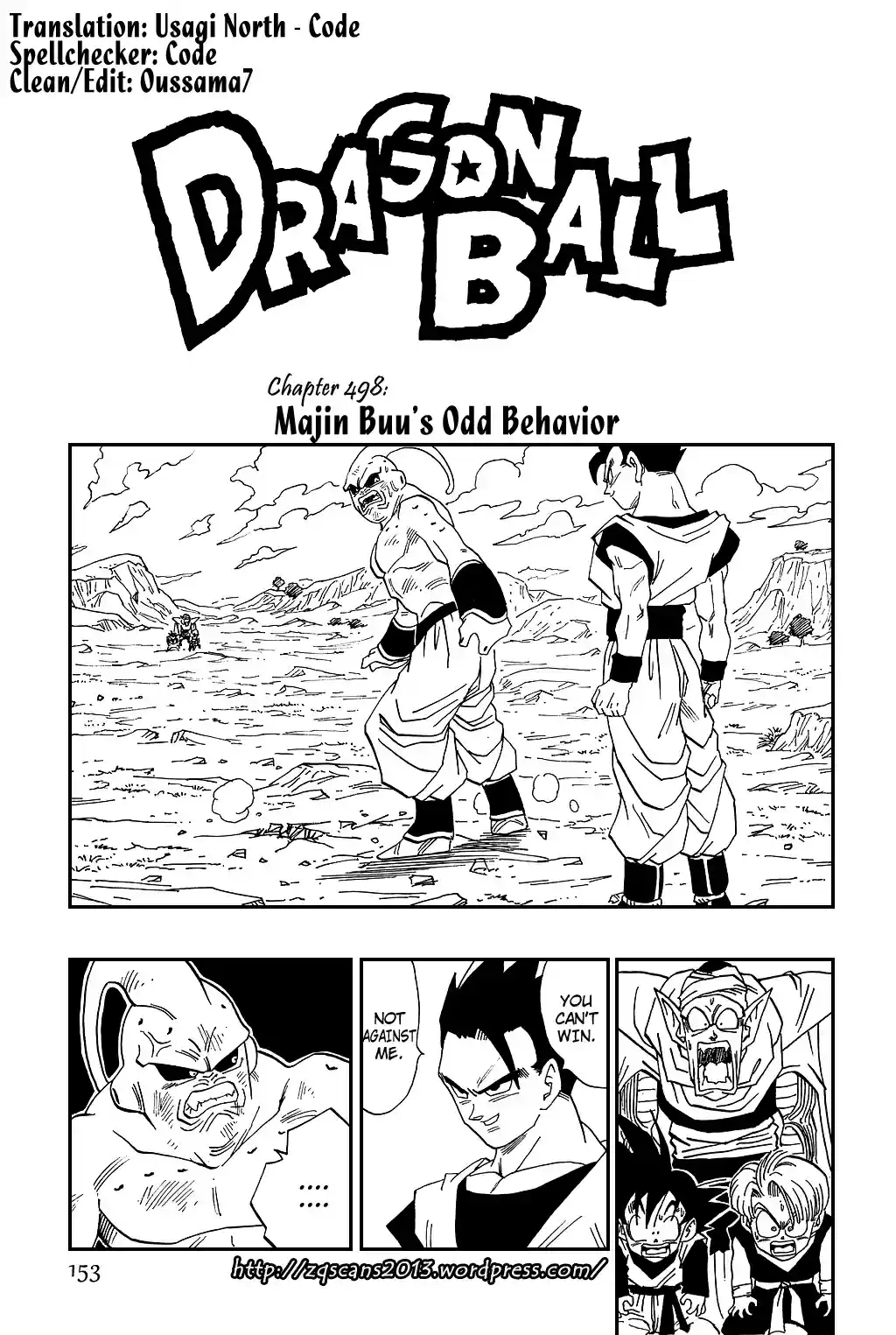 Dragon Ball Vol. 40 Ch. 498 Majin Buu's Odd Behavior