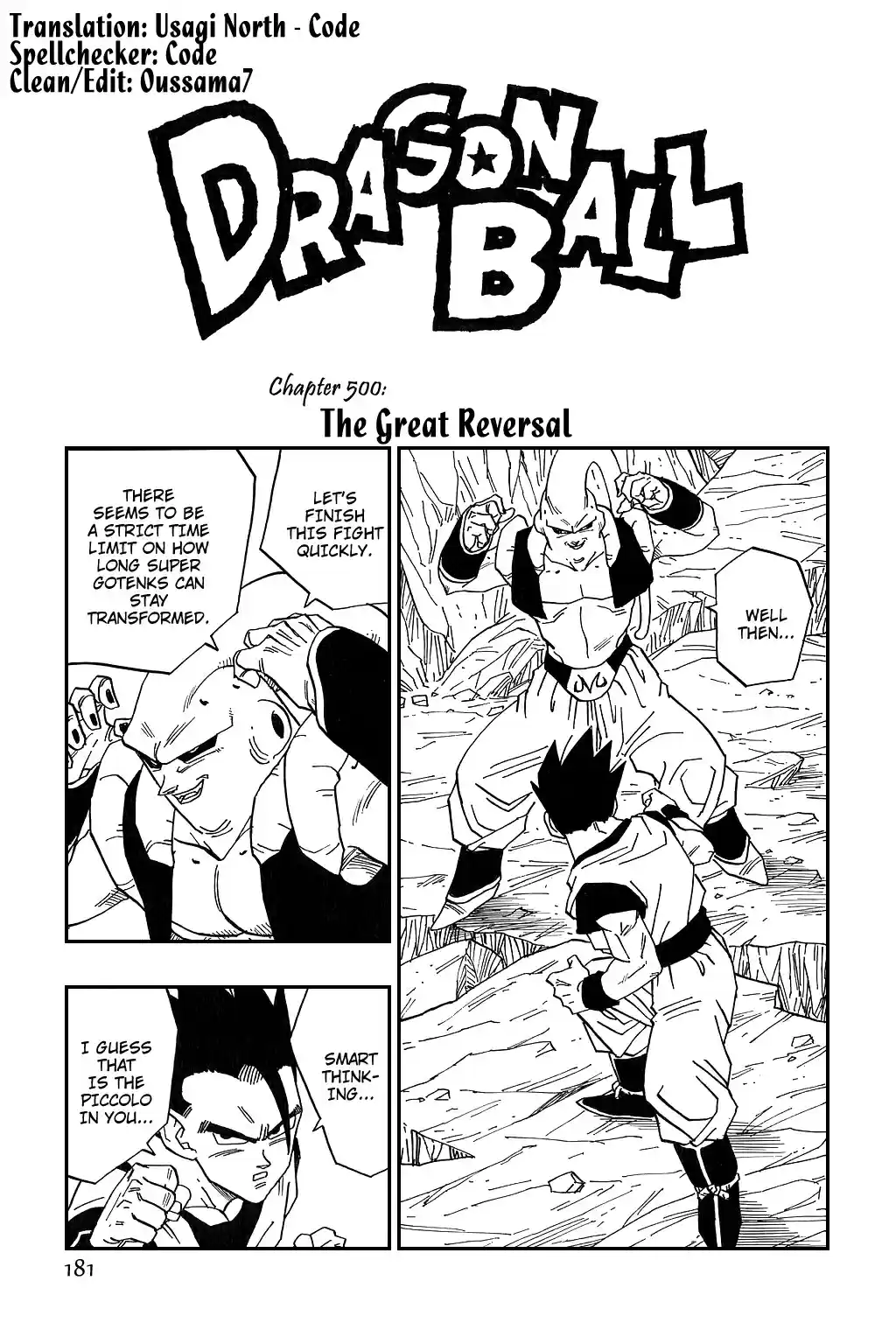 Dragon Ball Vol. 40 Ch. 500 The Great Reversal
